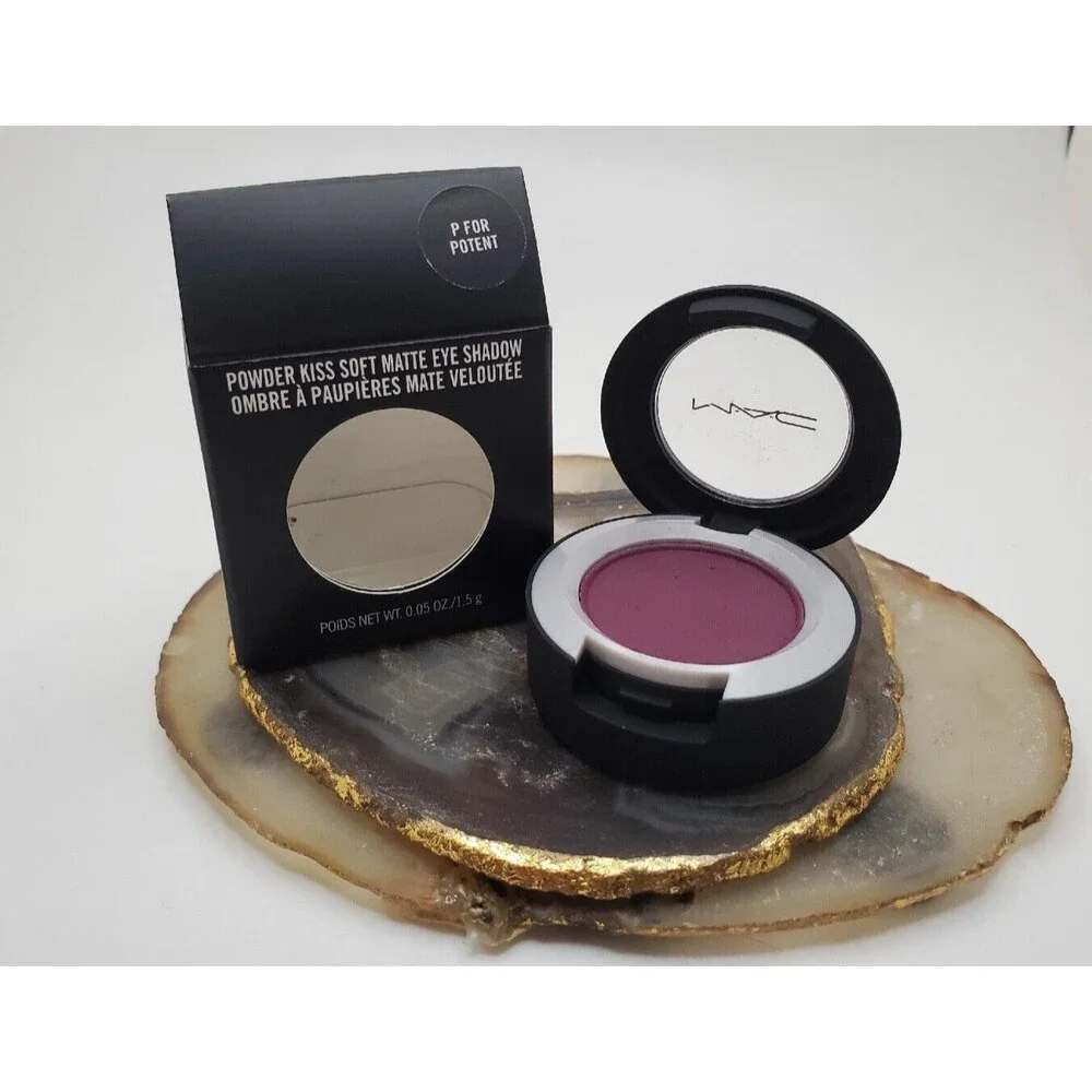 MAC P for POTENT  Eye Shadow ~ Powder Kiss  ~Deep Plum Purple Matte ~ NIB